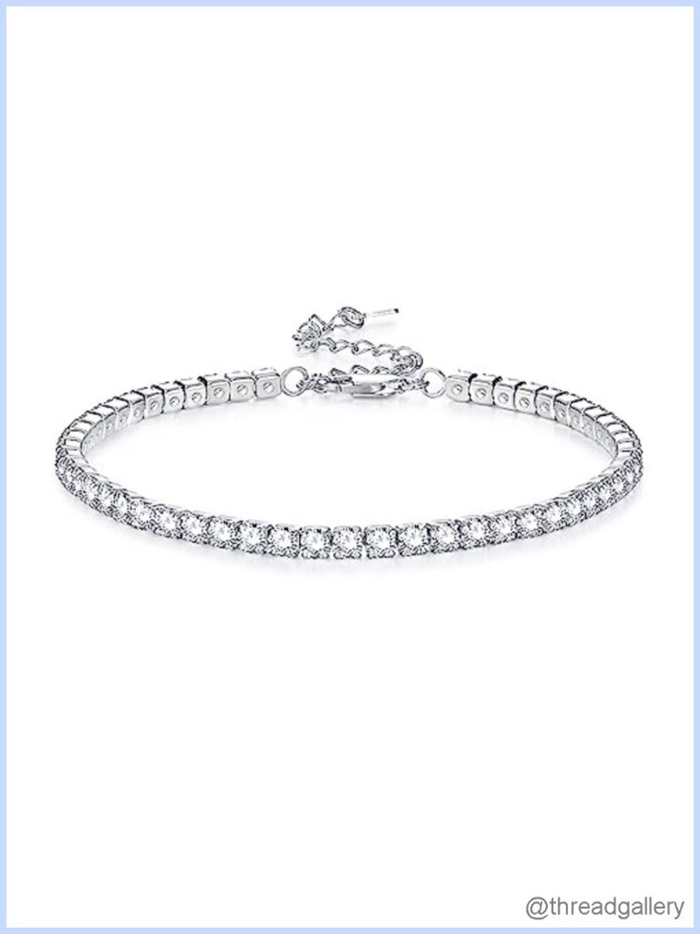 14K Gold Plated Snake Chain Anklet for Women Waterproof Sparkly CZ Tennis